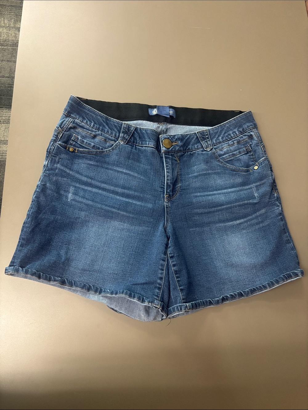 Democracy Indigo Blue Denim Jean Shorts
